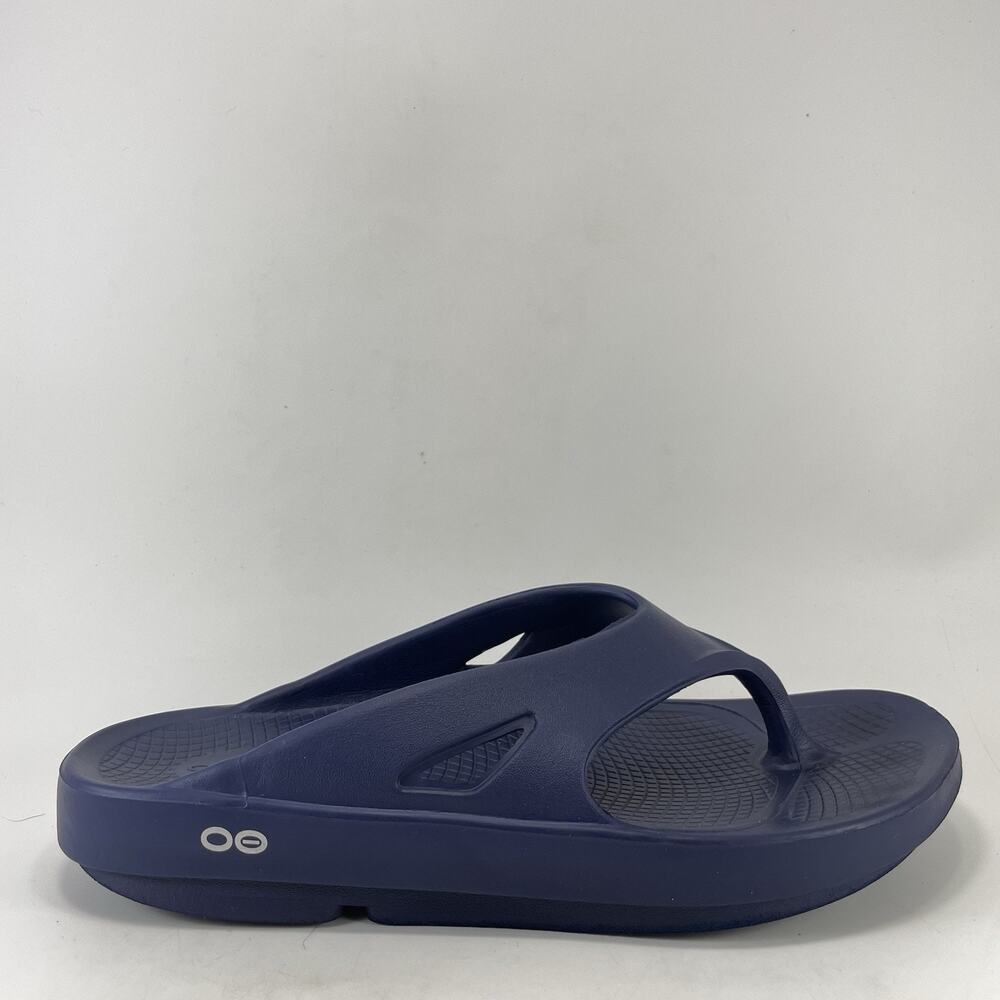 OOFOS OOriginal Navy Recovery Sandals Mens Size 10, Womens 12 Flip Flops